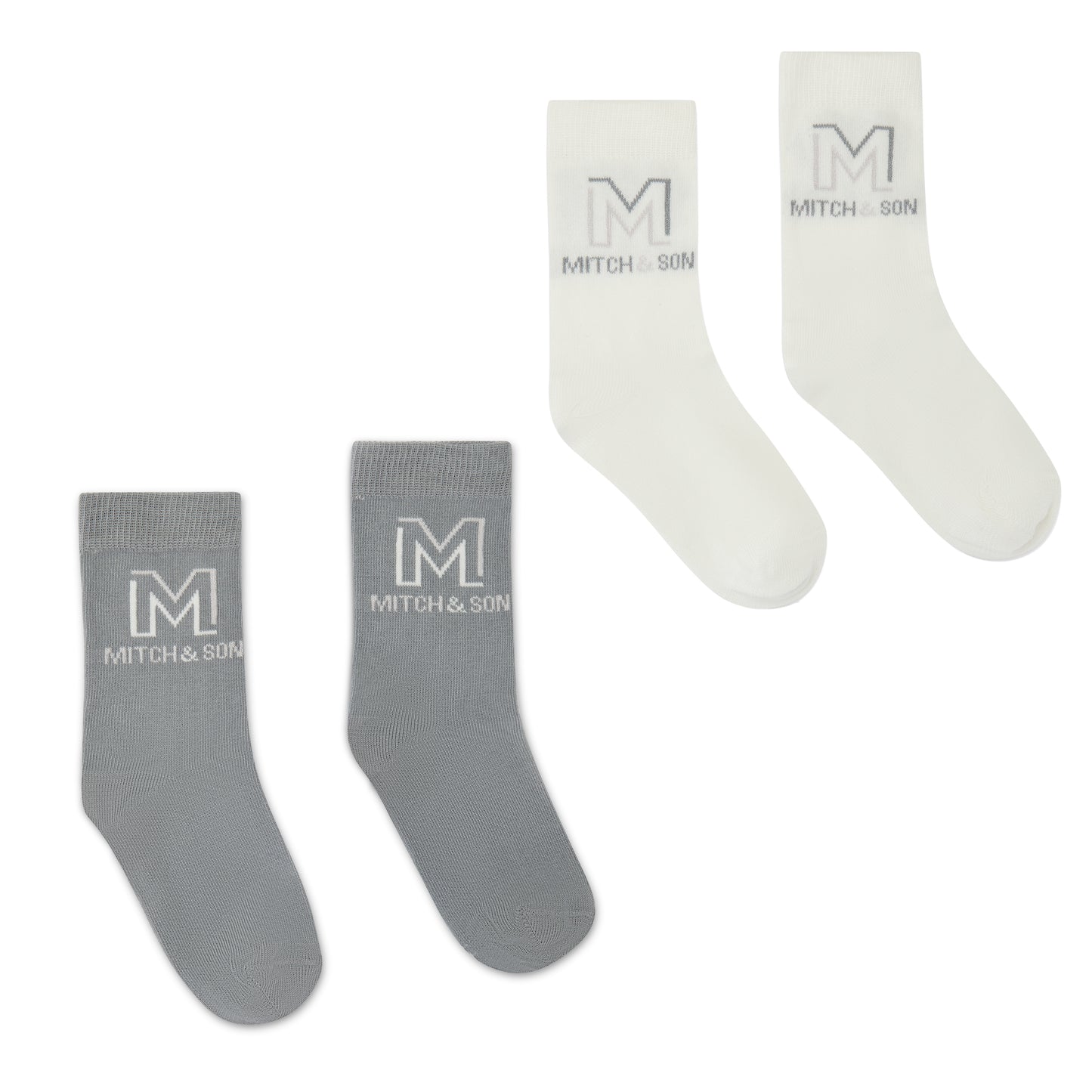 Mitch & Son Toland Grey 2 Pack Socks