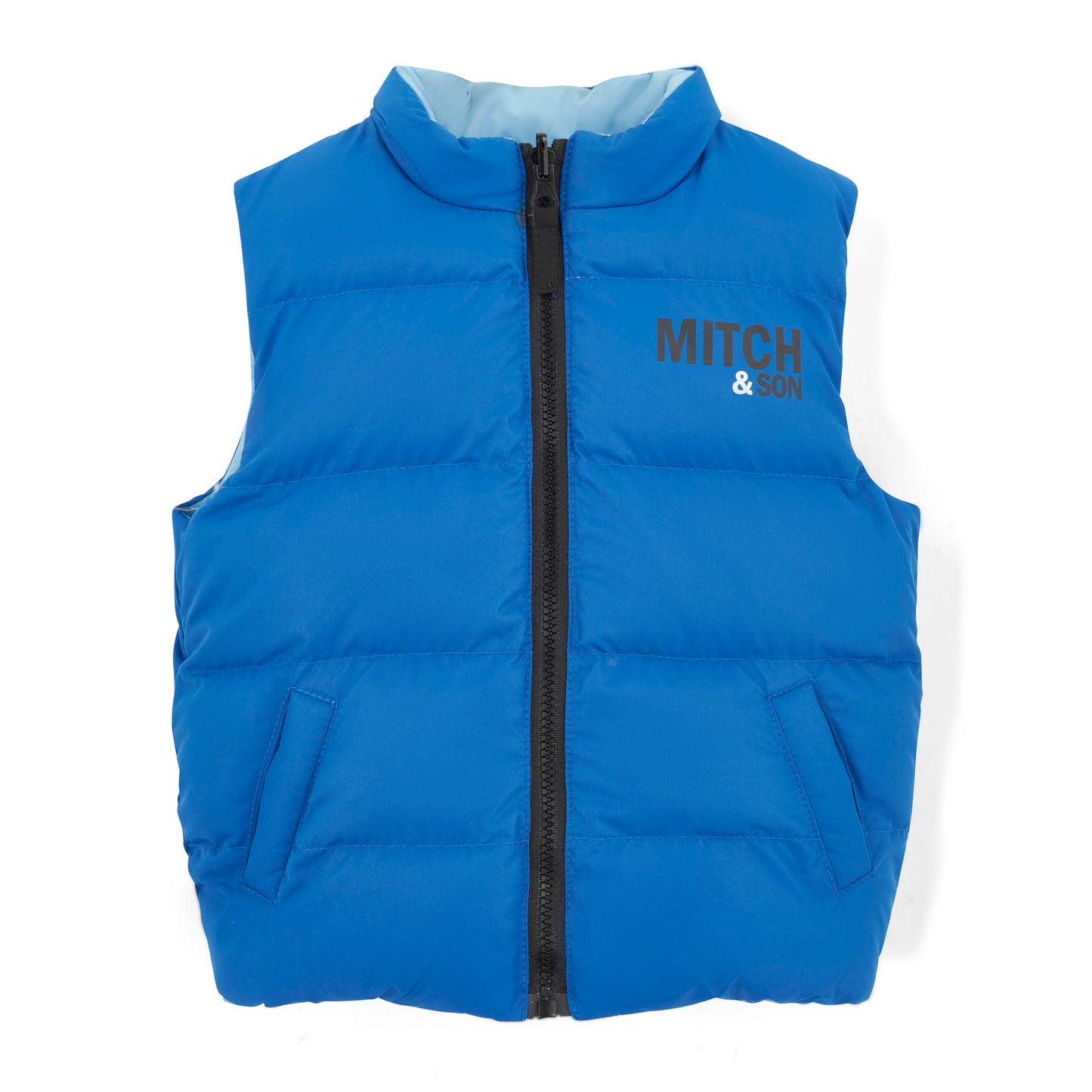 Mitch & Son Wesley Blue Reversible Gilet