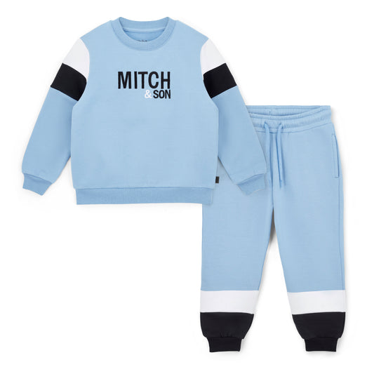 Mitch & Son William Blue Panel Tracksuit