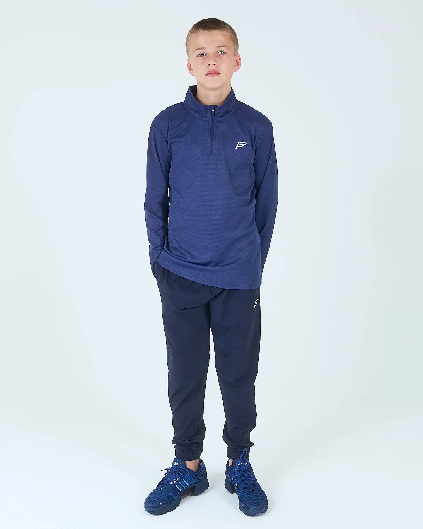 Frequency Core Navy Quarter Zip Tracksuit