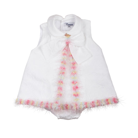 Naxos White & Multicolour 2pc Dress