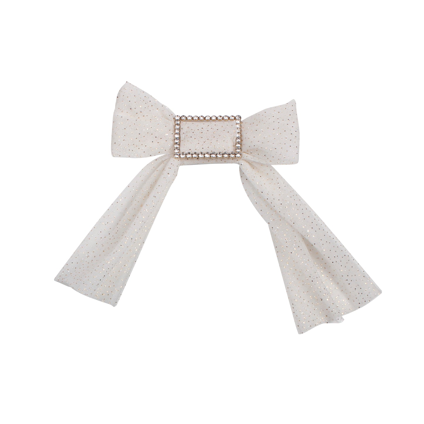 Naxos Gold Tulle Diamante Hairbow