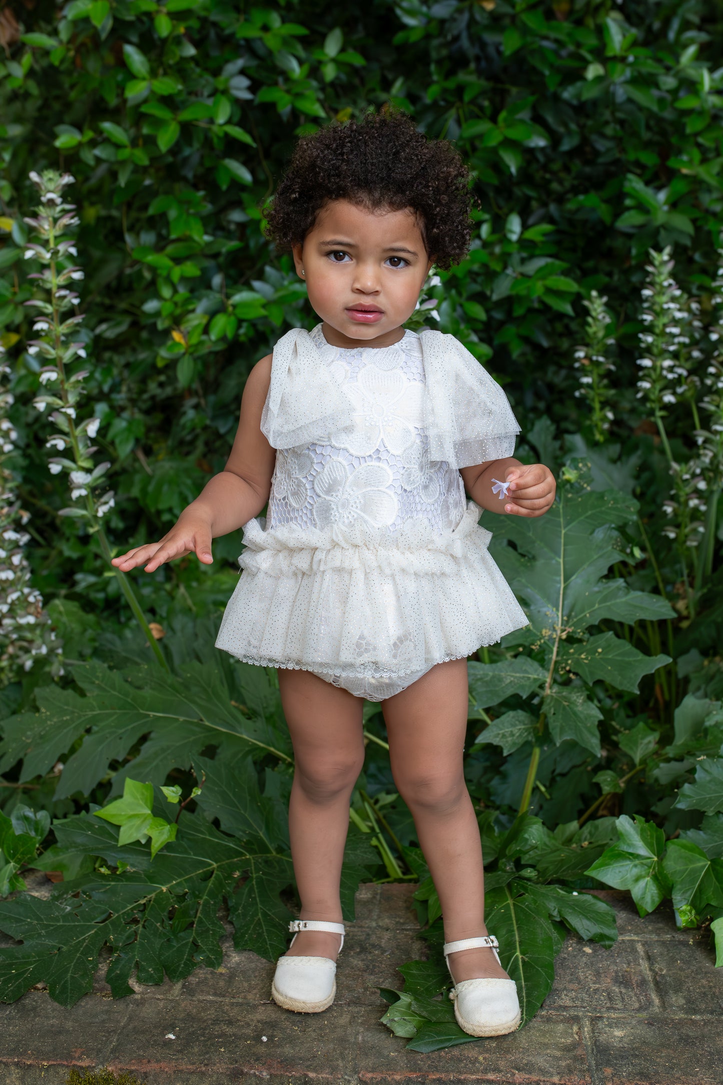 Naxos Gold Floral Tulle 2pc Dress