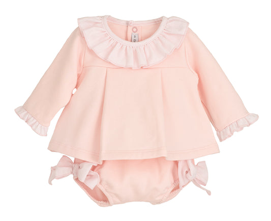 Calamaro Pink Frill Knicker Set