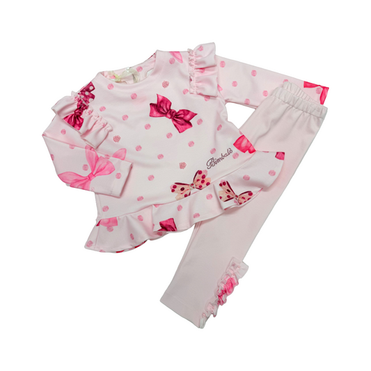 Bimbalo Pink Bow Legging Set