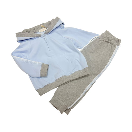 Bimbalo Blue & Grey Hooded Tracksuit
