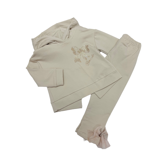 Bimbalo Beige Bow Legging Set
