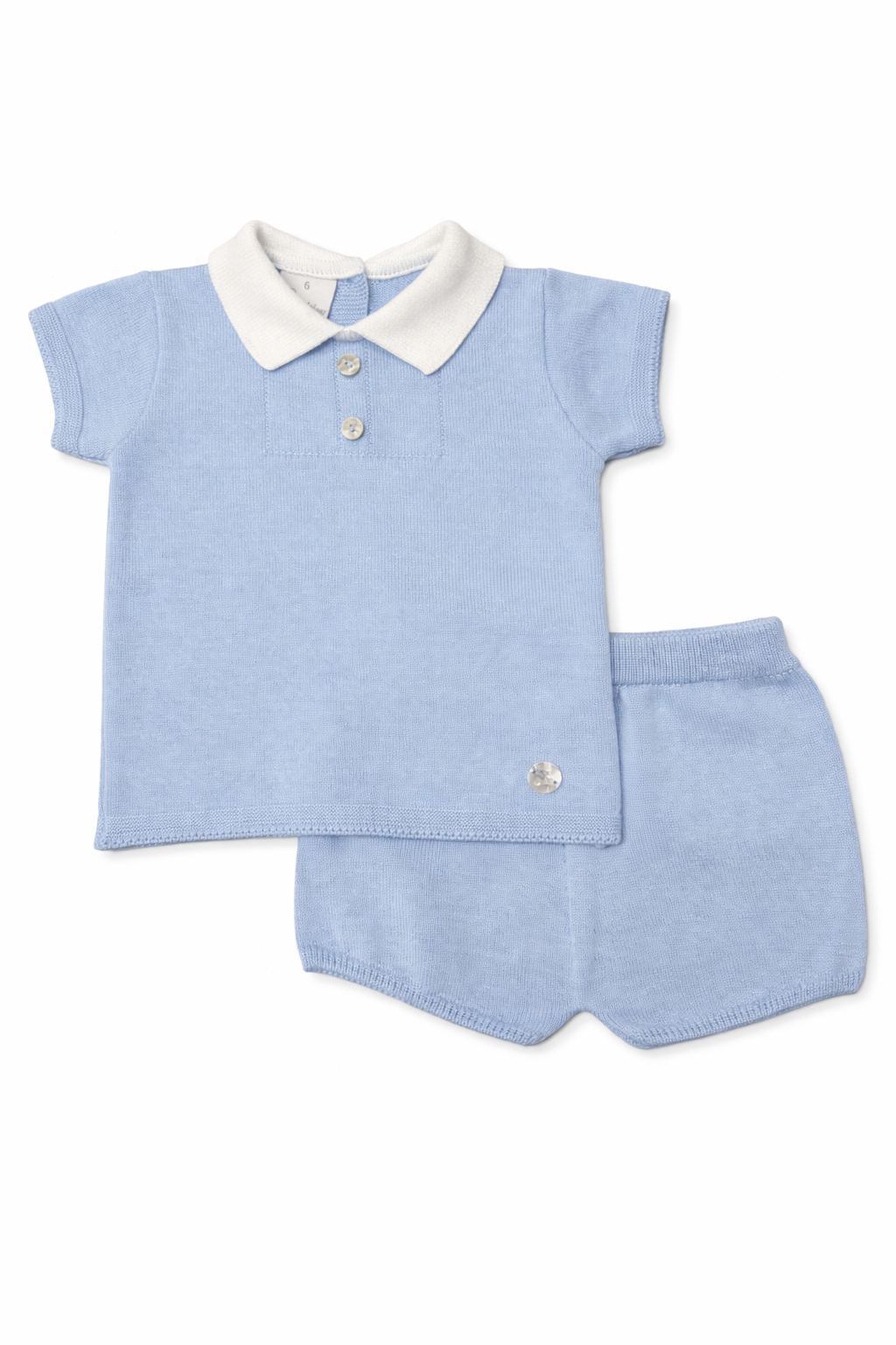 Granlei Pale Blue Polo Short Set