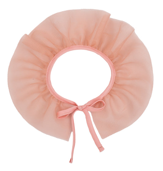 Calamaro Peach Tulle Collar