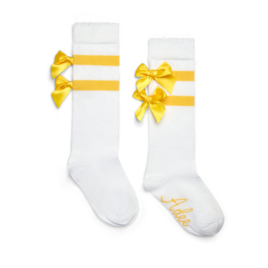 A Dee Dawn White Knee Socks