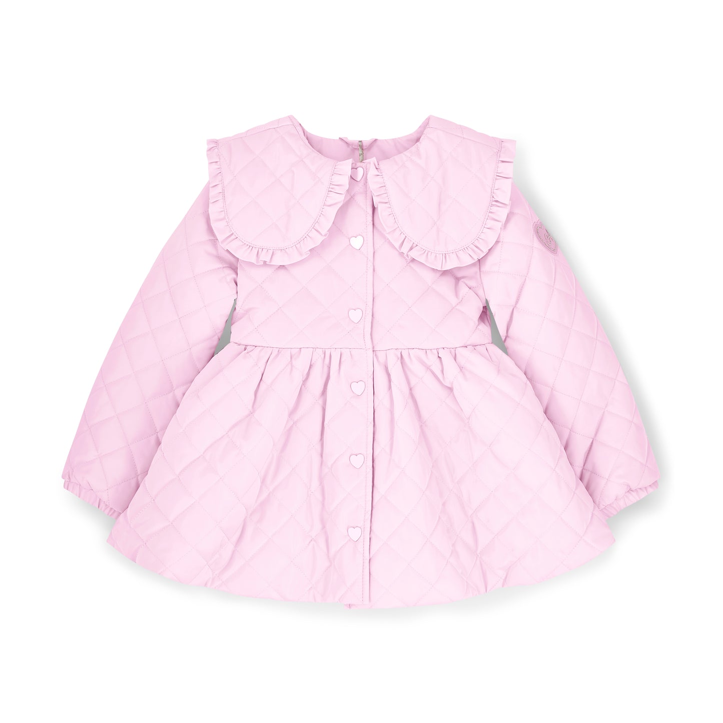 A Dee Riley Pink Quilted Collar Jacket