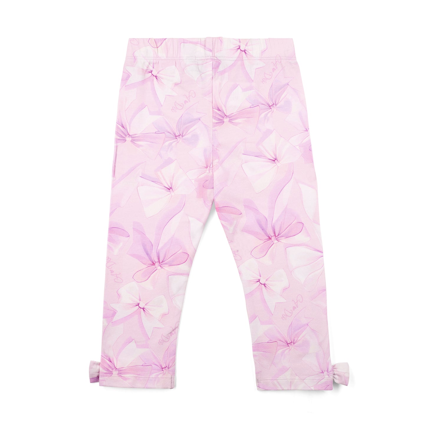 A Dee Ria Bow Print Frill Legging Set