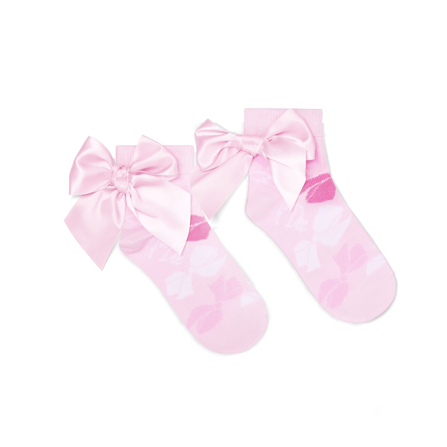 A Dee Rina Bow Print Ankle Socks