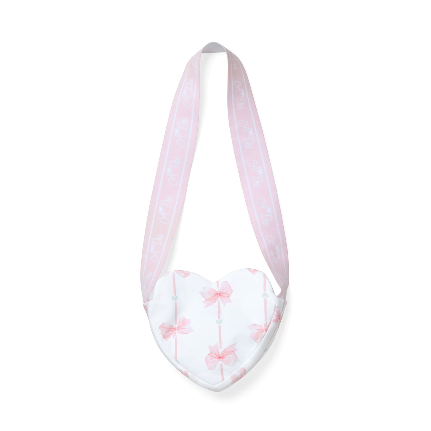 A Dee Rosia White Bow Print Handbag