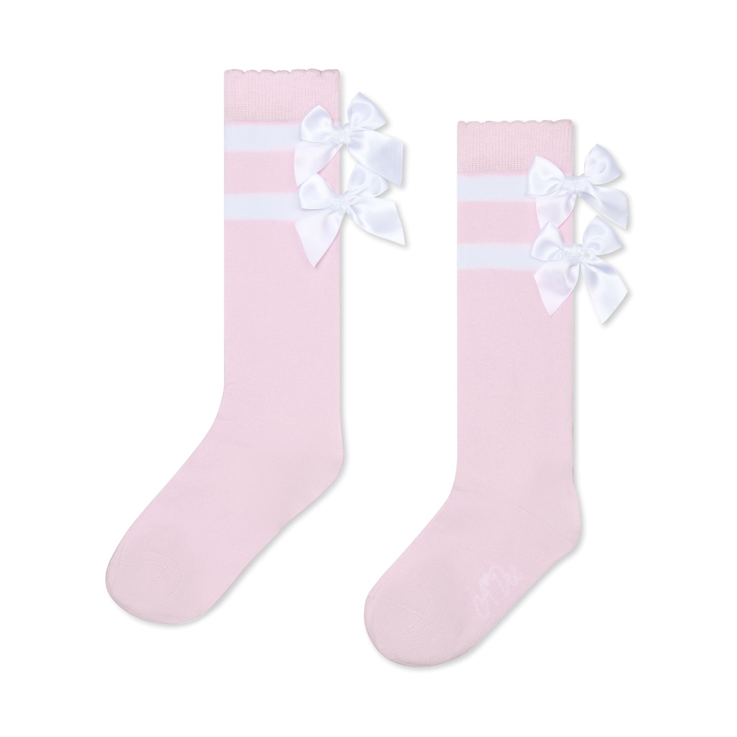 A Dee Rhea Pink Stripe Knee Socks