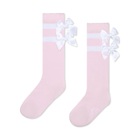 A Dee Rhea Pink Stripe Knee Socks
