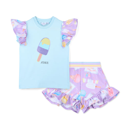 A Dee Sia Ice Cream Short Set
