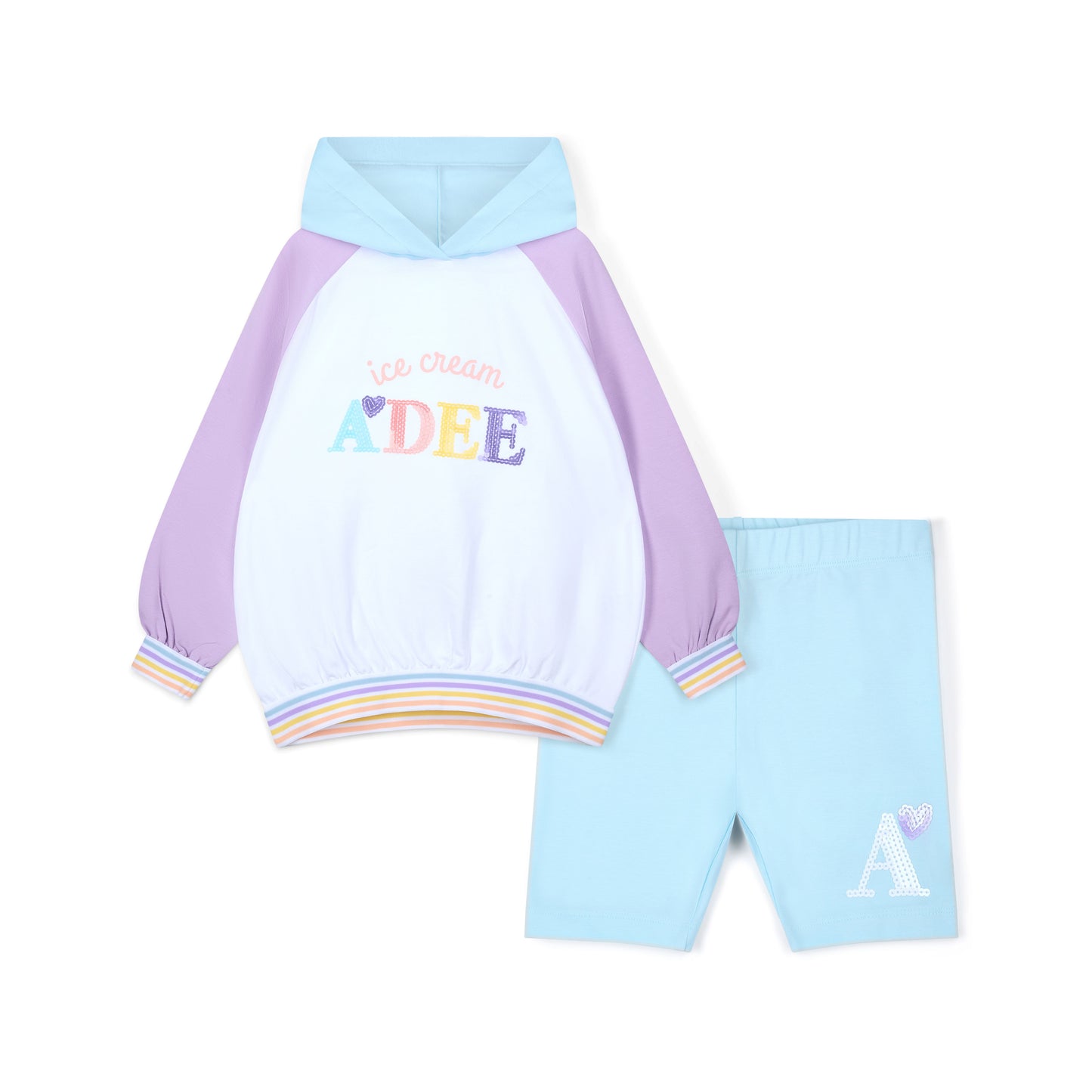 A Dee Sissy Colour Block Cycle Short Set