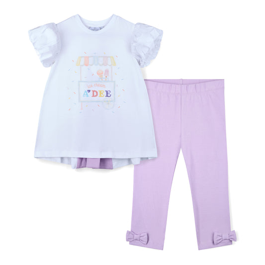 A Dee Skylar Ice Cream Cart Legging Set