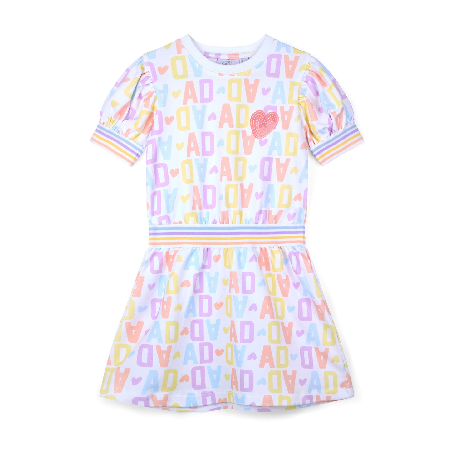 A Dee Sawyer Initial Print Sweat Dress