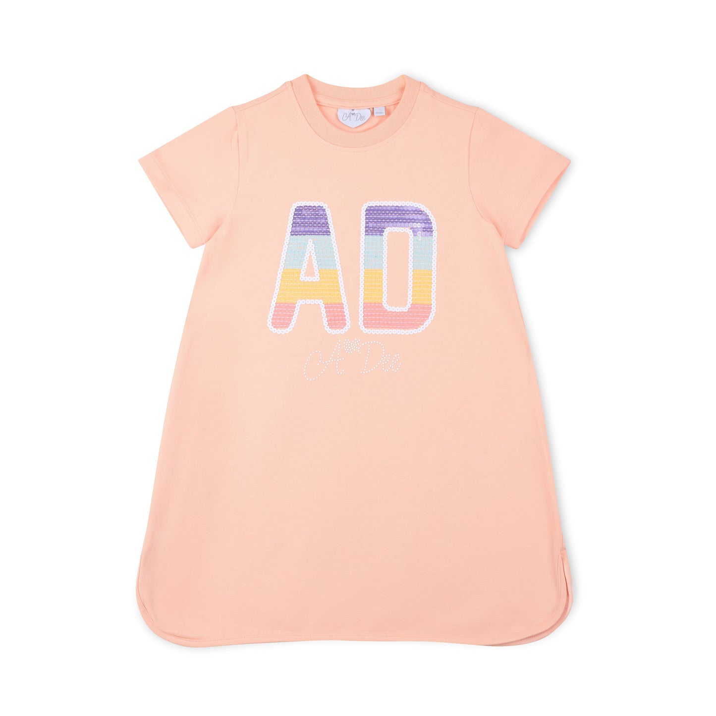 A Dee Saylor Peach Sequin Dress