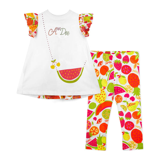 A Dee True Fruit Print Legging Set