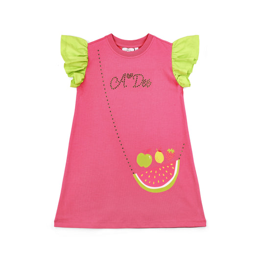 A Dee Tegan Pink Handbag Dress