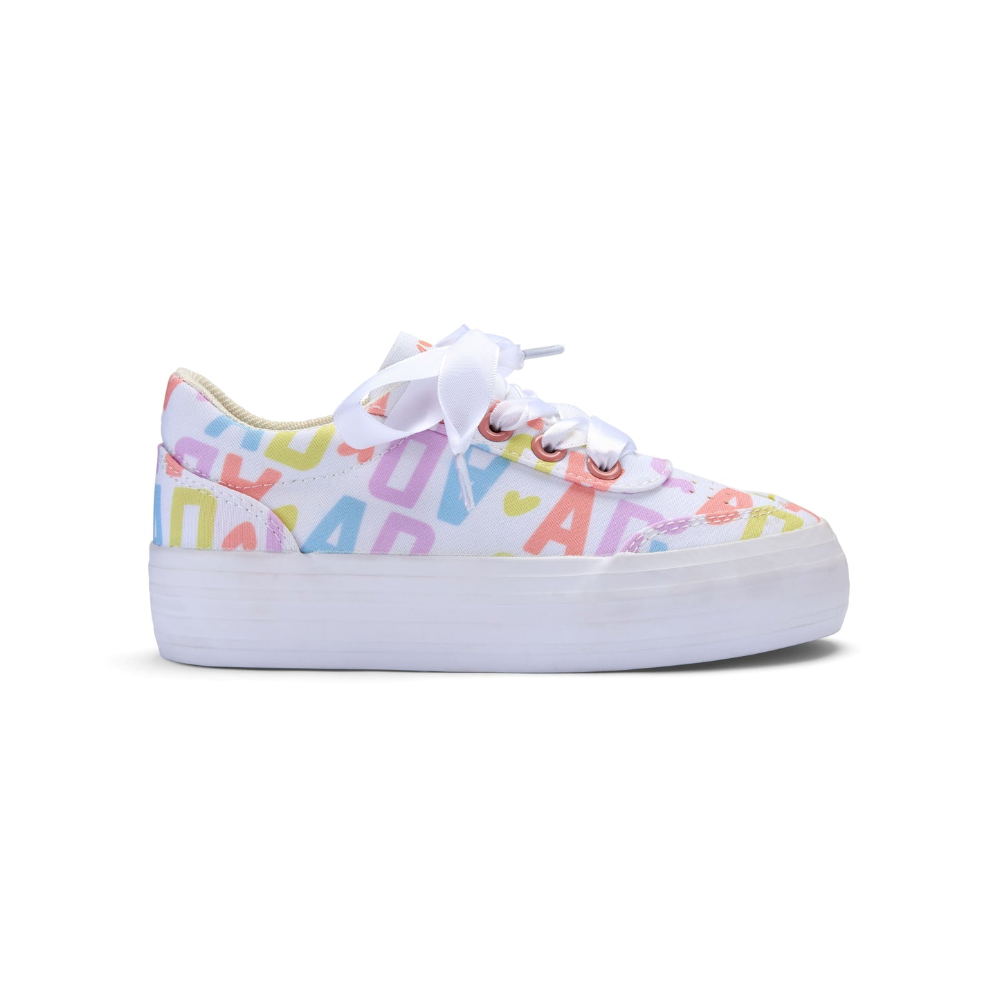 A Dee Patty Initial Print Platform Trainers