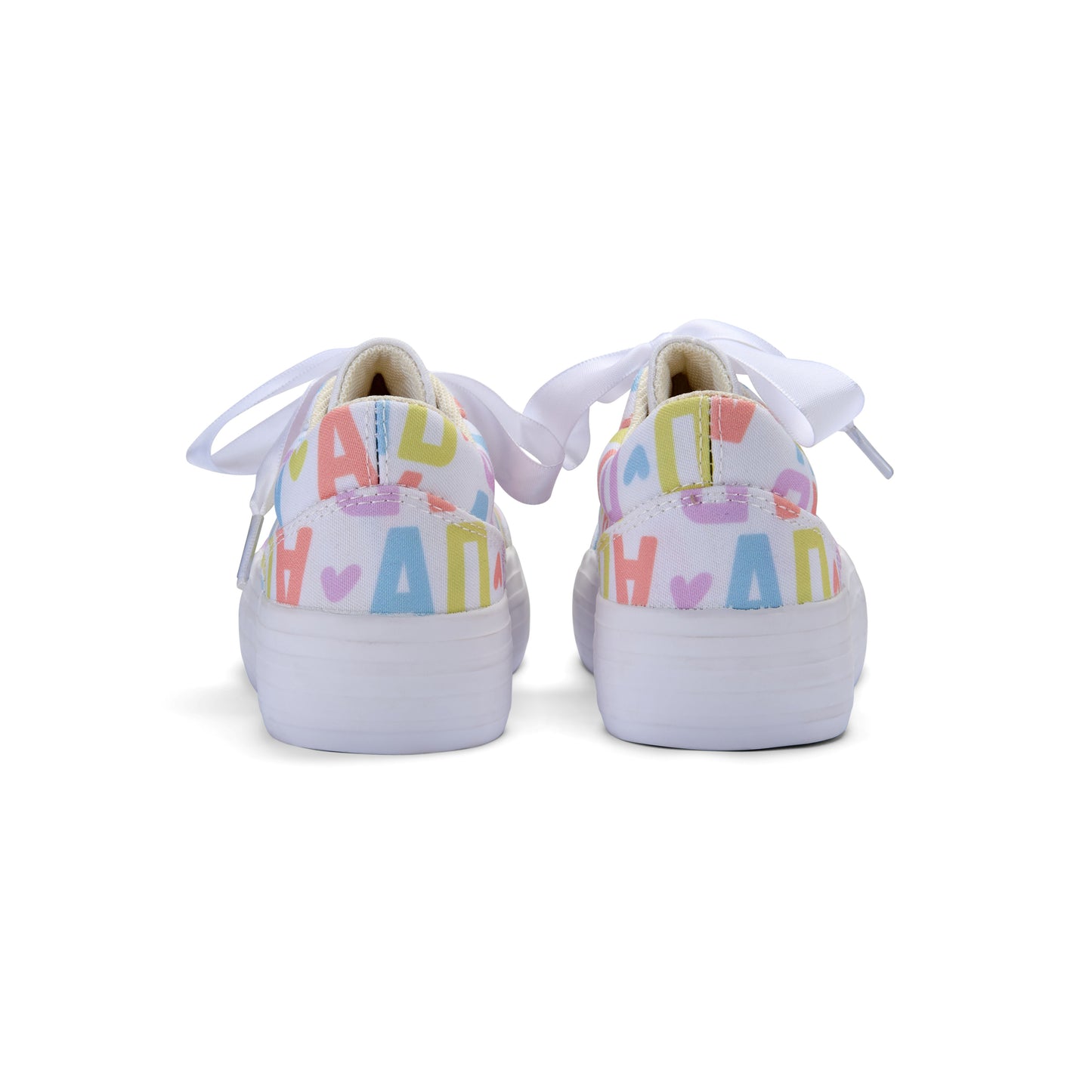 A Dee Patty Initial Print Platform Trainers