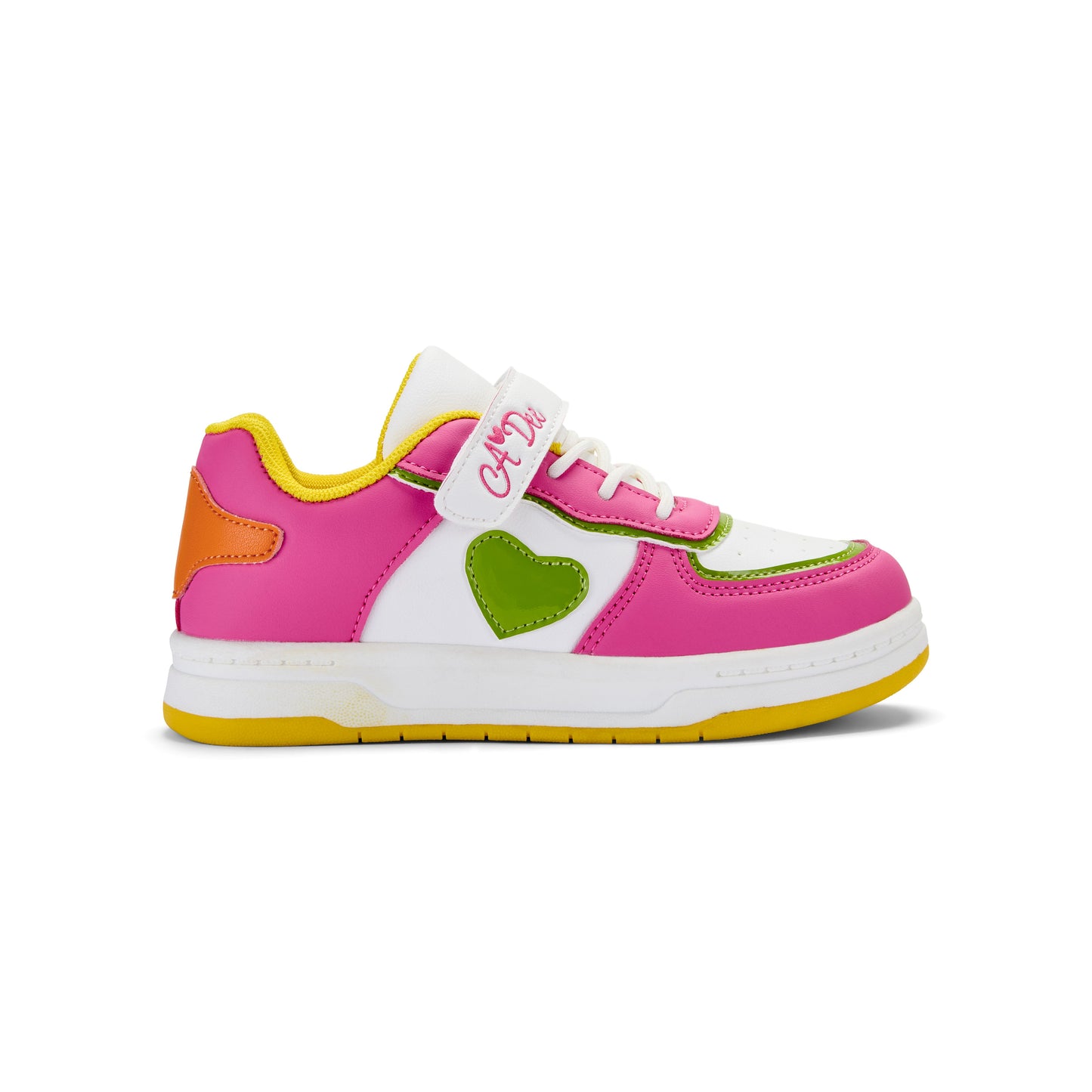 A Dee DNK Bright Pink Heart Trainers