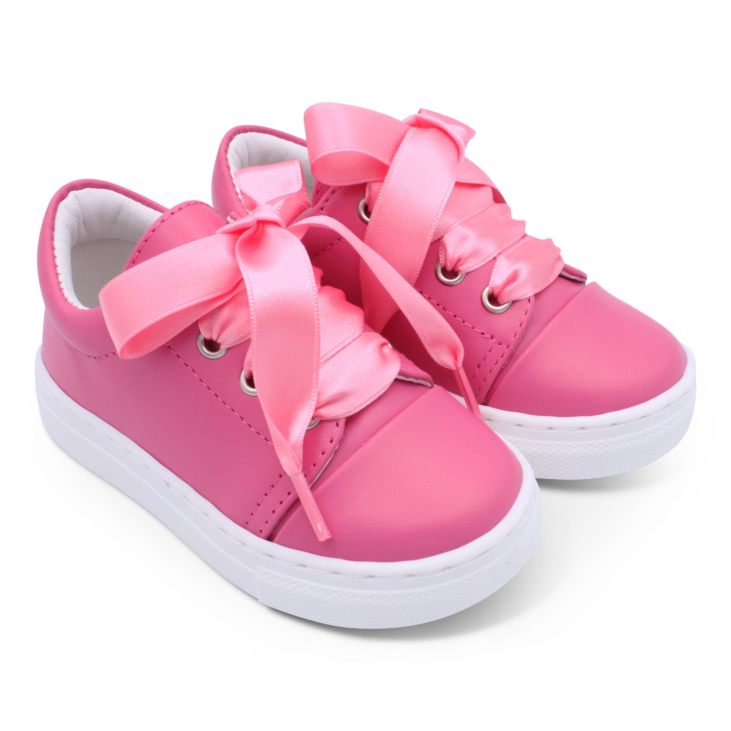 Borboleta Santi Fuscia Leather Ribbon Trainers