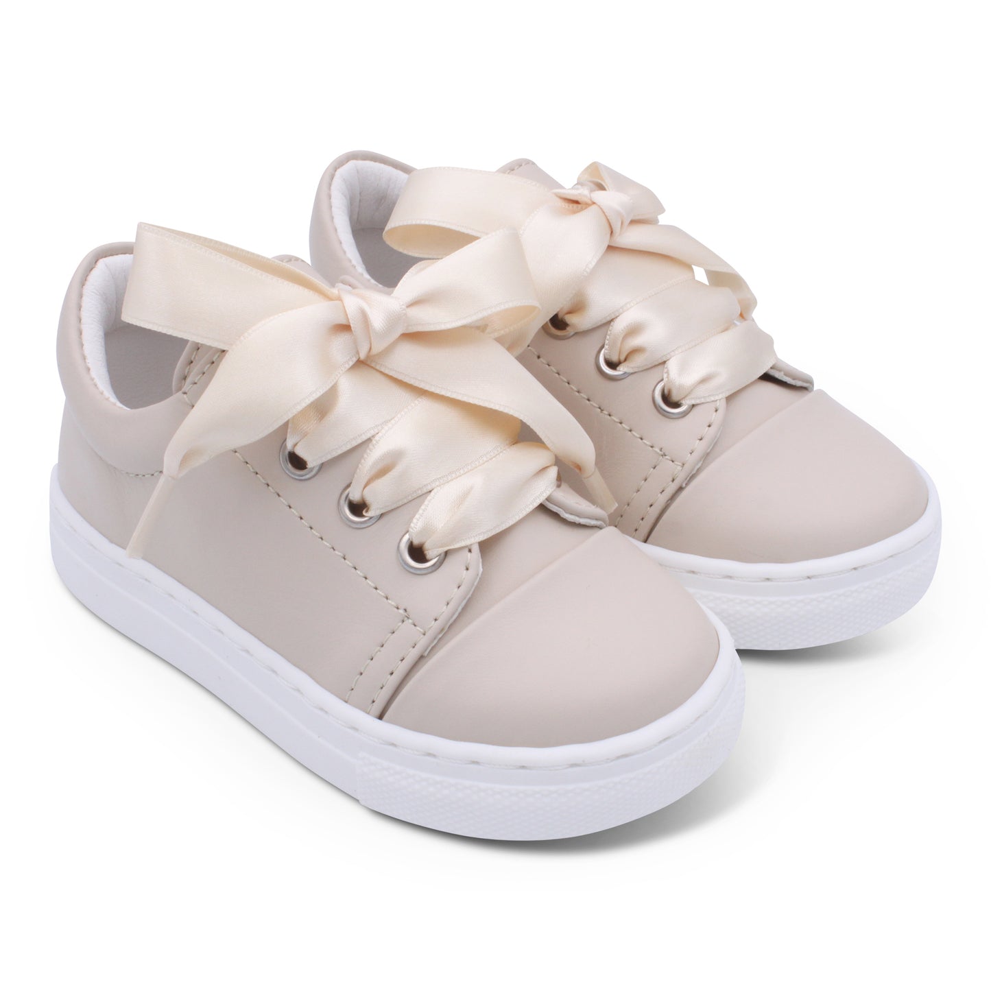 Borboleta Santi Nude Leather Ribbon Trainers