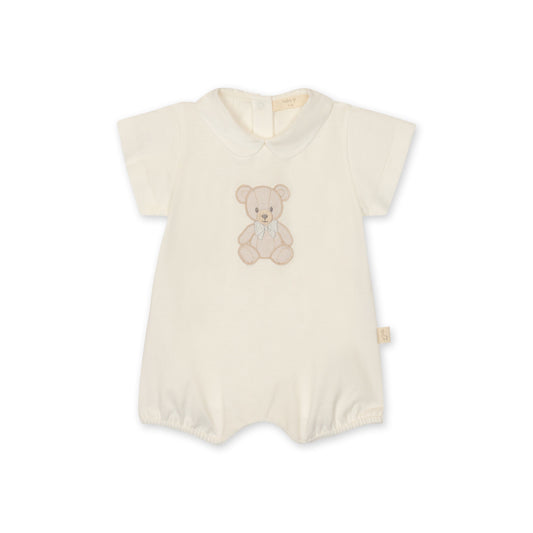 Baby Gi Ivory Teddy & Me Cotton Romper