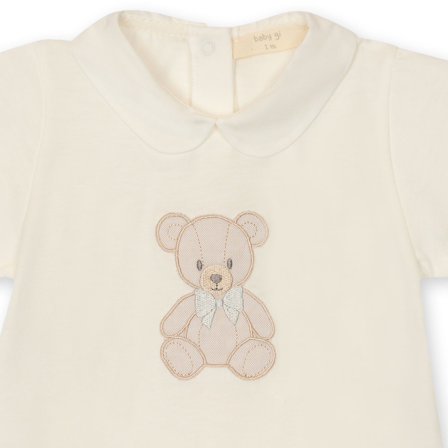 Baby Gi Ivory Teddy & Me Cotton Romper