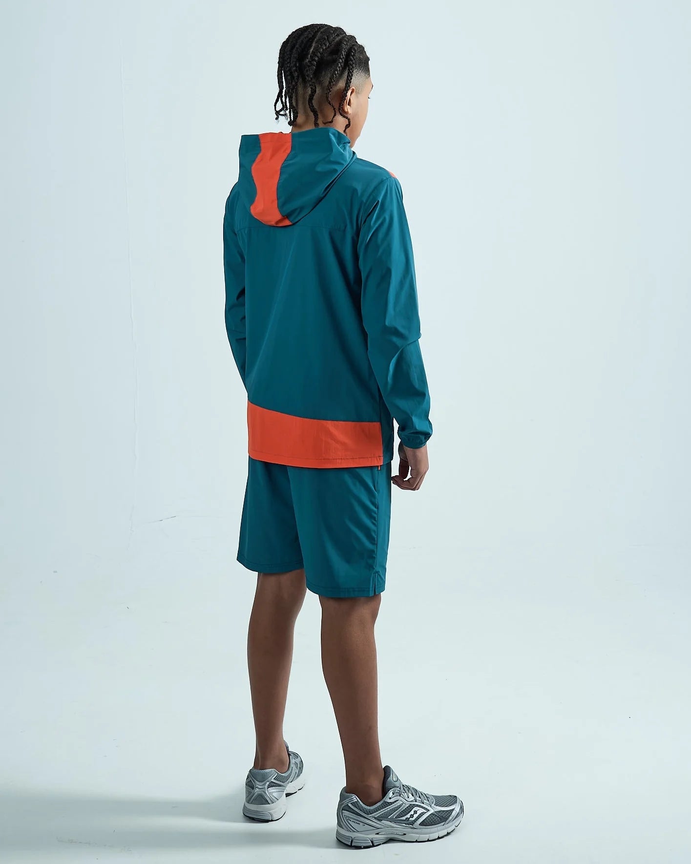 Frequency Stride Teal & Orange 3pc Short Set