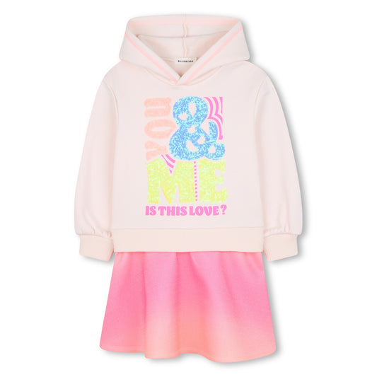 Billieblush Sequin Hoodie Dress