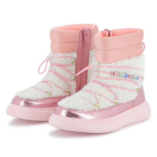 Billieblush Pink Borg Fleece Boots