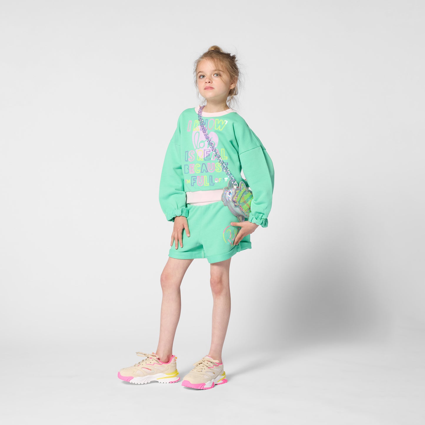 Billieblush Disco Green Sweater Set