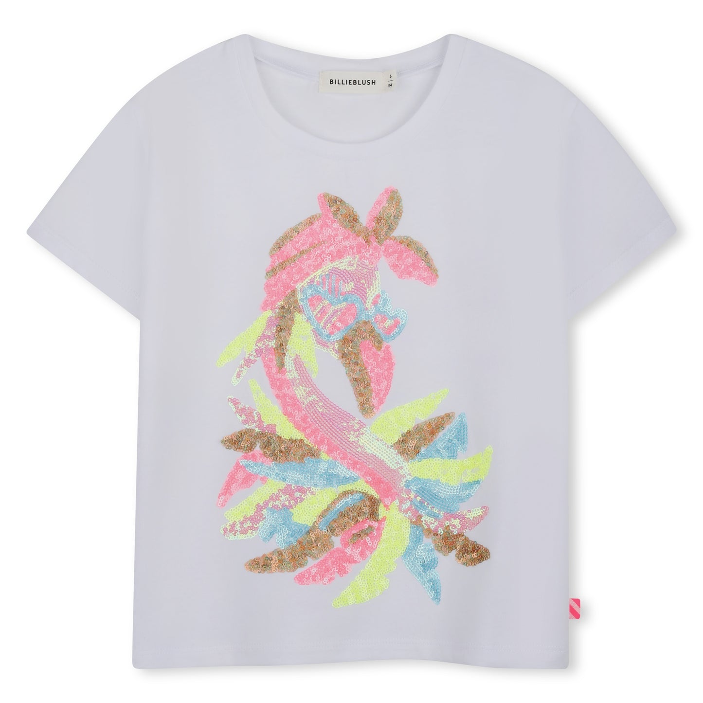 Billieblush Flamingo Sequin T-Shirt