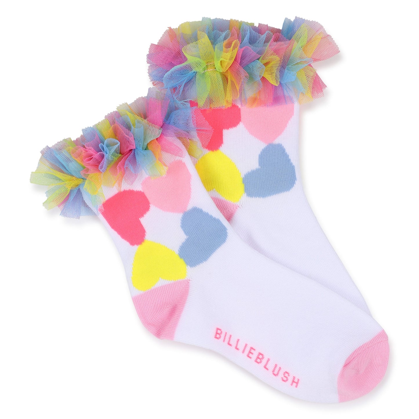 Billieblush White Tulle Ankle Socks