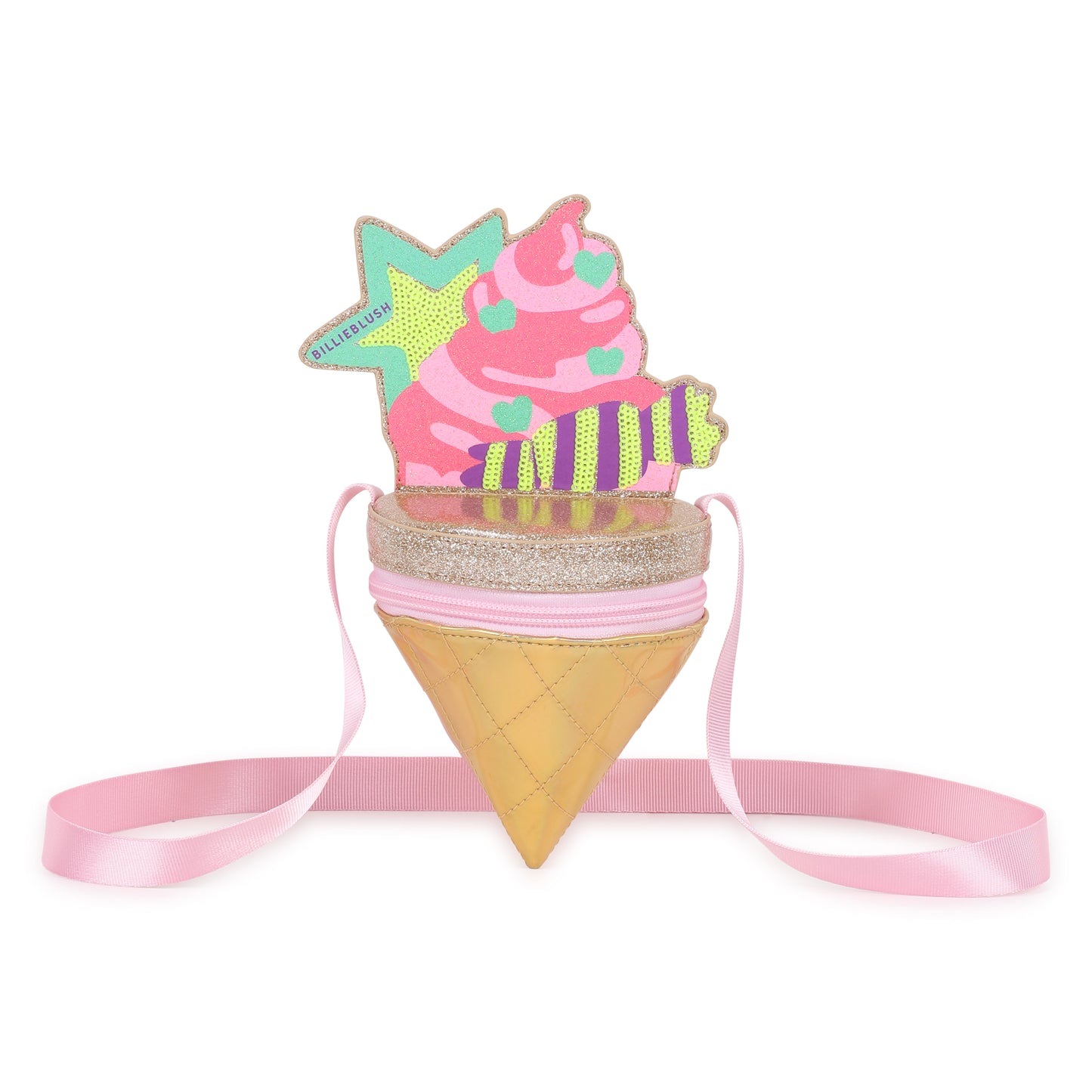 Billieblush Gold Ice Cream Cone Bag