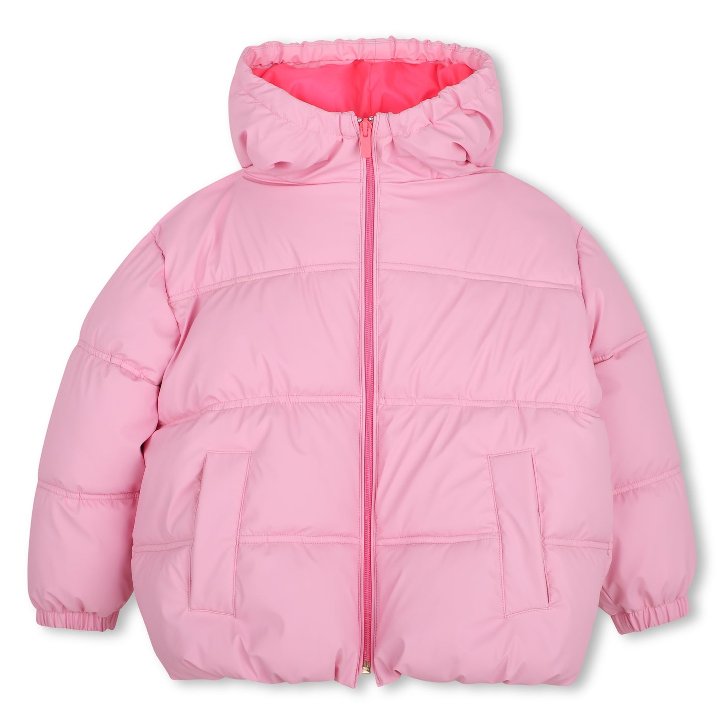 Billieblush Pink Logo Puffer Coat