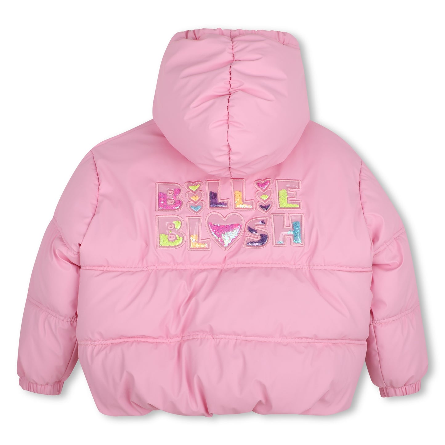 Billieblush Pink Logo Puffer Coat