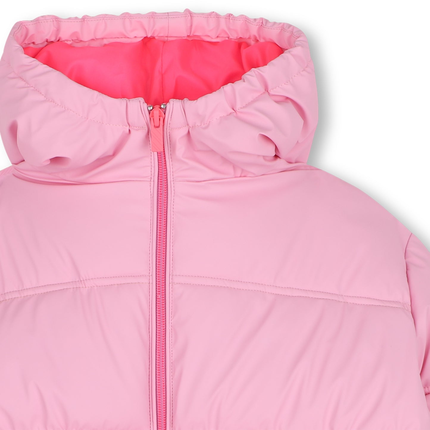 Billieblush Pink Logo Puffer Coat