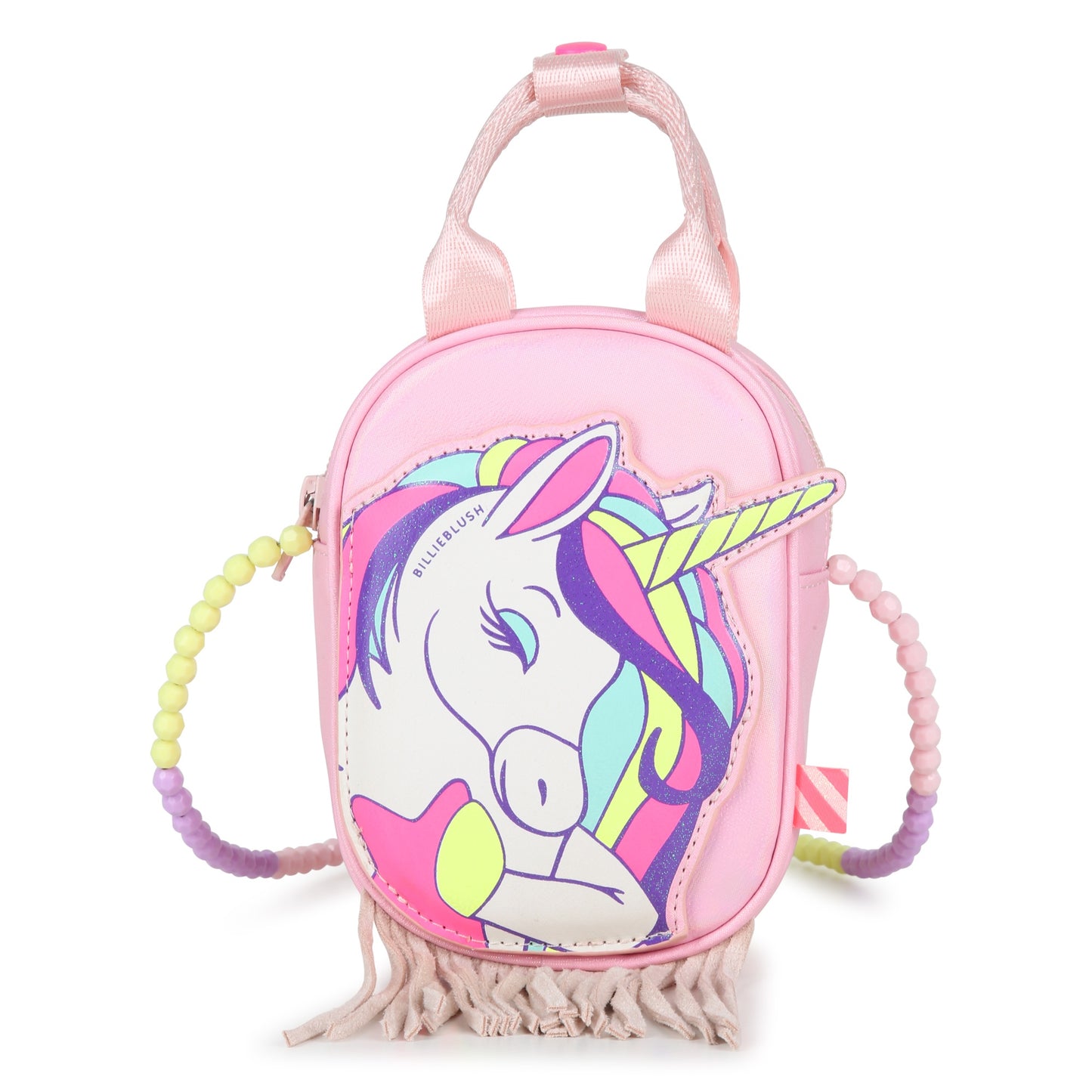 Billieblush Pink Unicorn Tassel Bag