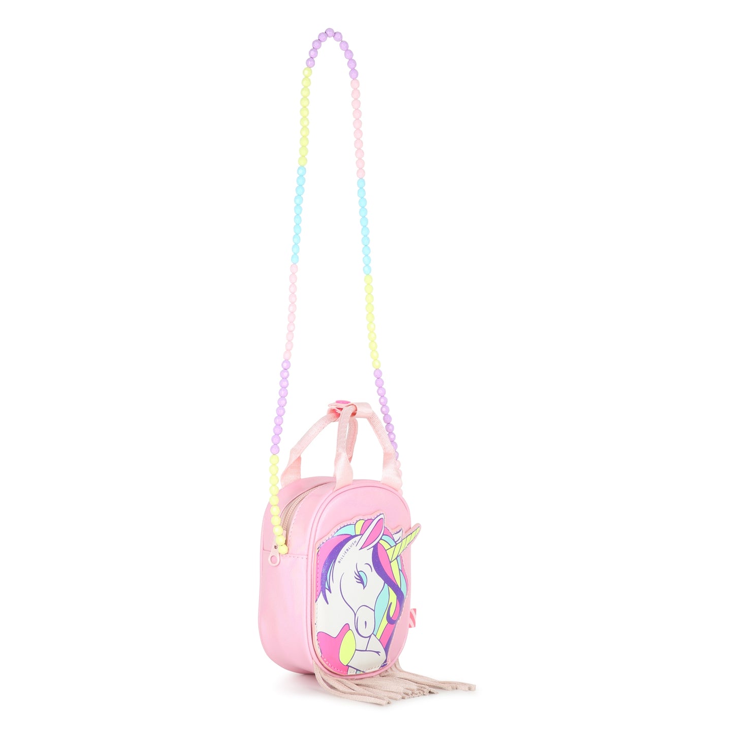 Billieblush Pink Unicorn Tassel Bag