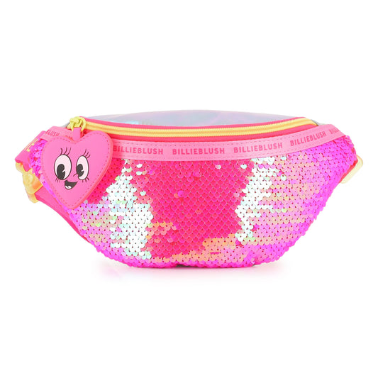 Billieblush Pink Heart Sequin Bum Bag