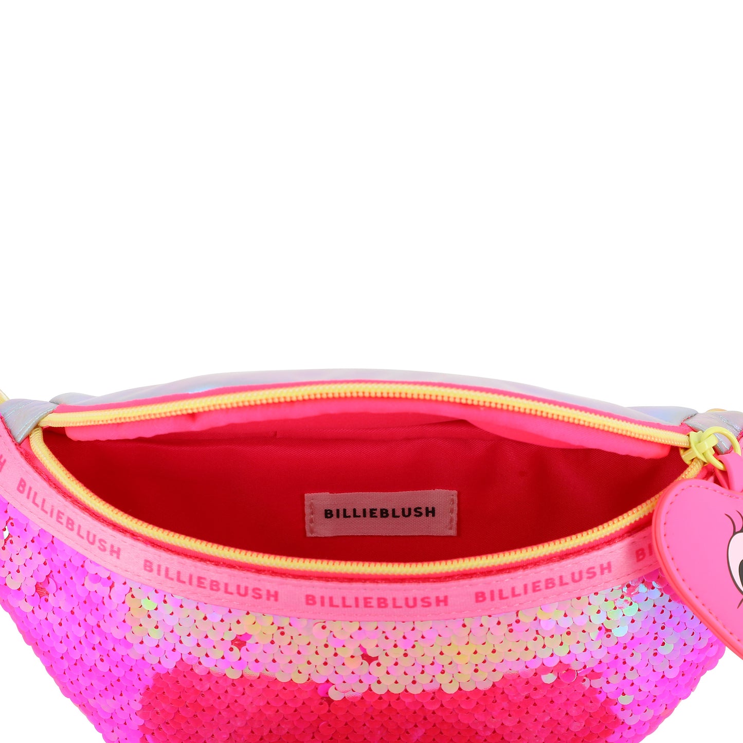 Billieblush Pink Heart Sequin Bum Bag