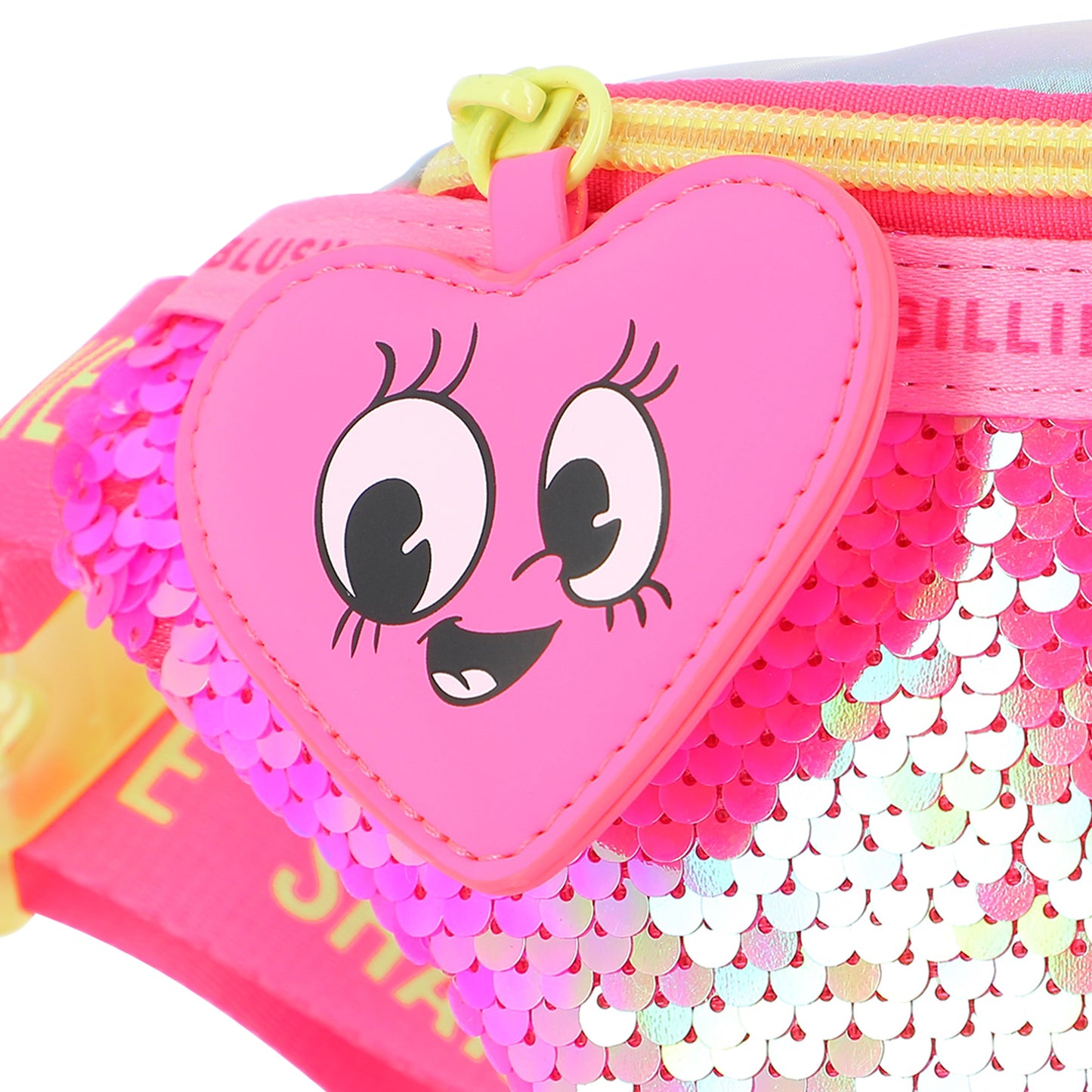 Billieblush Pink Heart Sequin Bum Bag