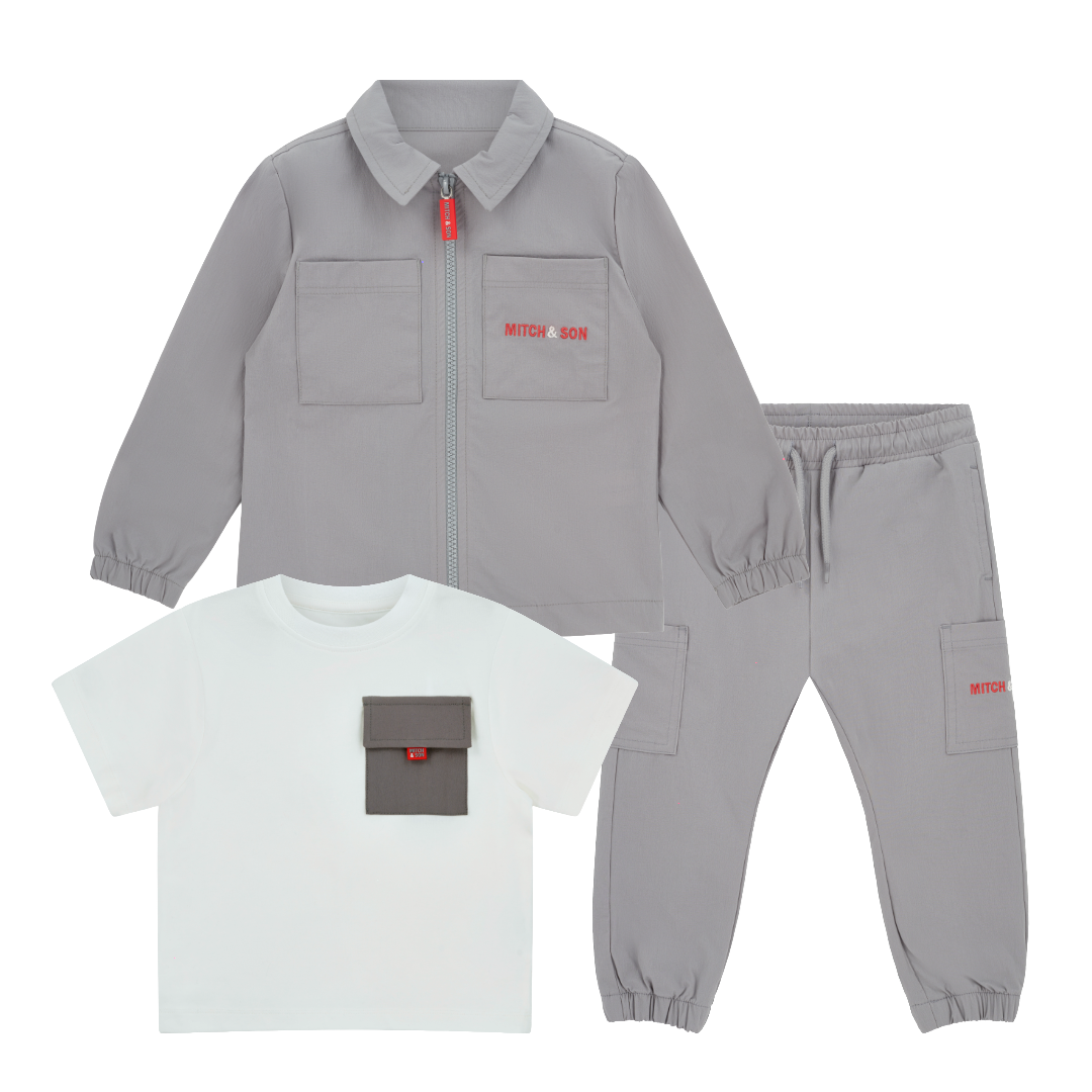 Mitch & Son Thiago/Tony/Terry Grey 3pc Set